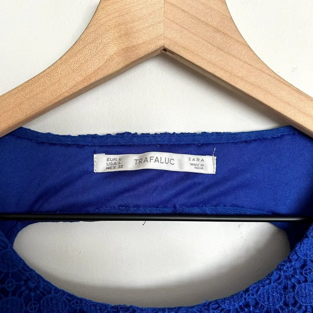 Zara blue crochet